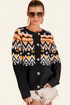 BiBi Ethnic Pattern Button Up Knit Cardigan - DAVERRI FASHIONS