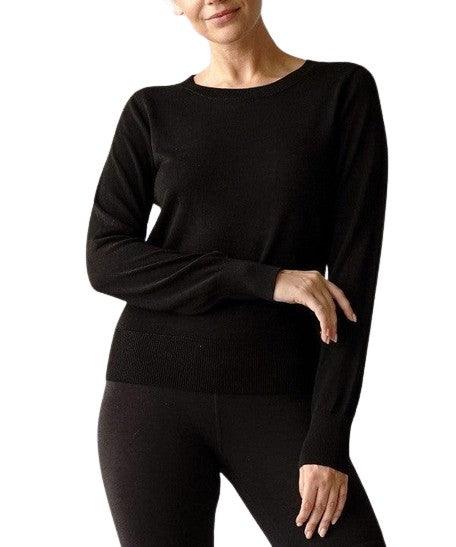 Bamboo Cotton Sweater BLACK Sweaters