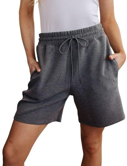 Rae Mode Drawstring Scuba Knit Shorts Shorts