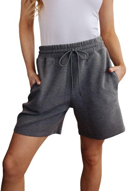 Rae Mode Drawstring Scuba Knit Shorts Shorts