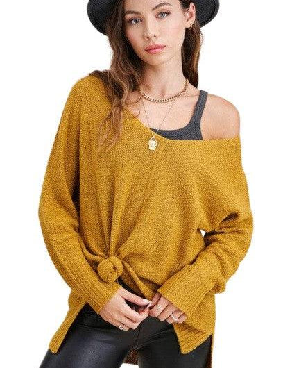 Relaxed fit hi low sweater Sweaters