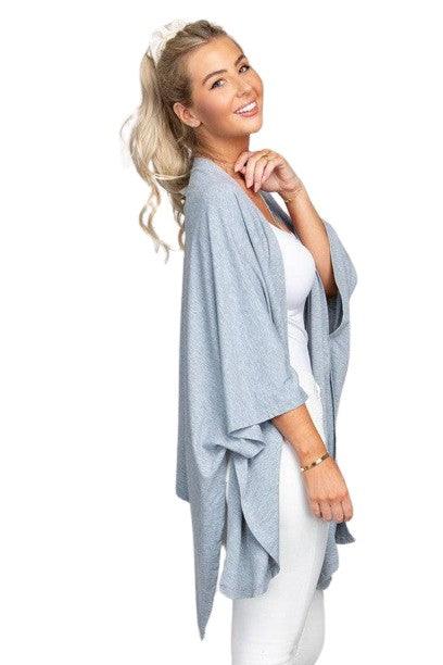 Oversized Batwing Sleeve Open Cardigan Cardigans