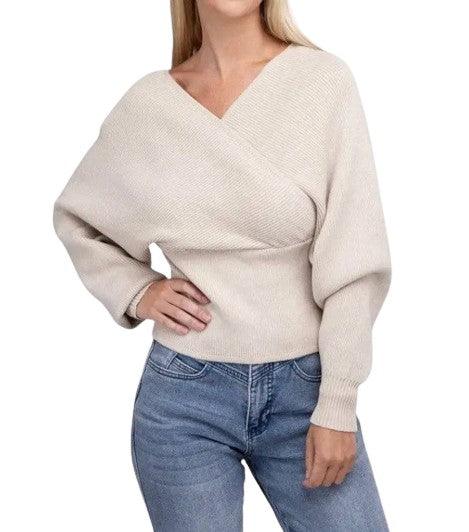 Zenana Cross wrap sweater Sweaters