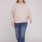 Zenana Plus Batwing Sleeve Knit Top