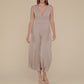 Surplice Neckline Sleeveless Jumpsuit