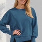 Daverri Fashions Casual Loose Side Slit Sweatshirt