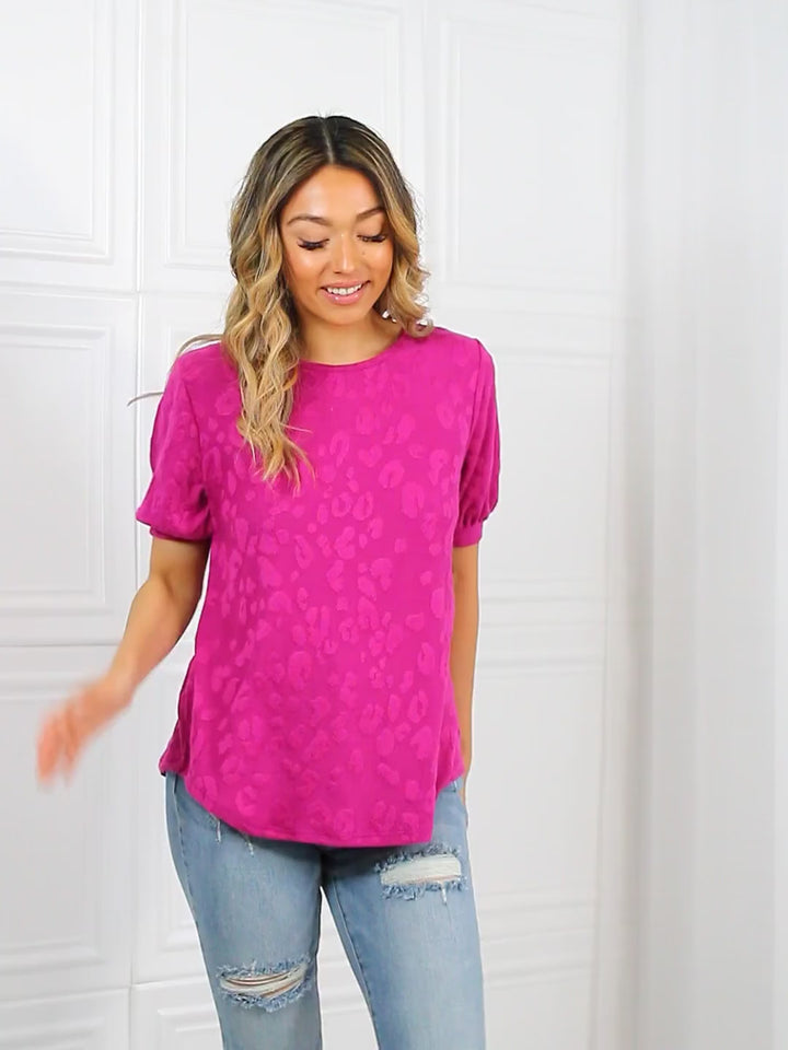 BOMBOM Carnival Vibes Animal Textured Top