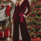 Daverri Fashions Tie Waist Long Sleeve Wide Leg Jumpsuit