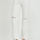 RISEN Full Size High Rise Button Fly Straight Ankle Jeans - DAVERRI FASHIONS