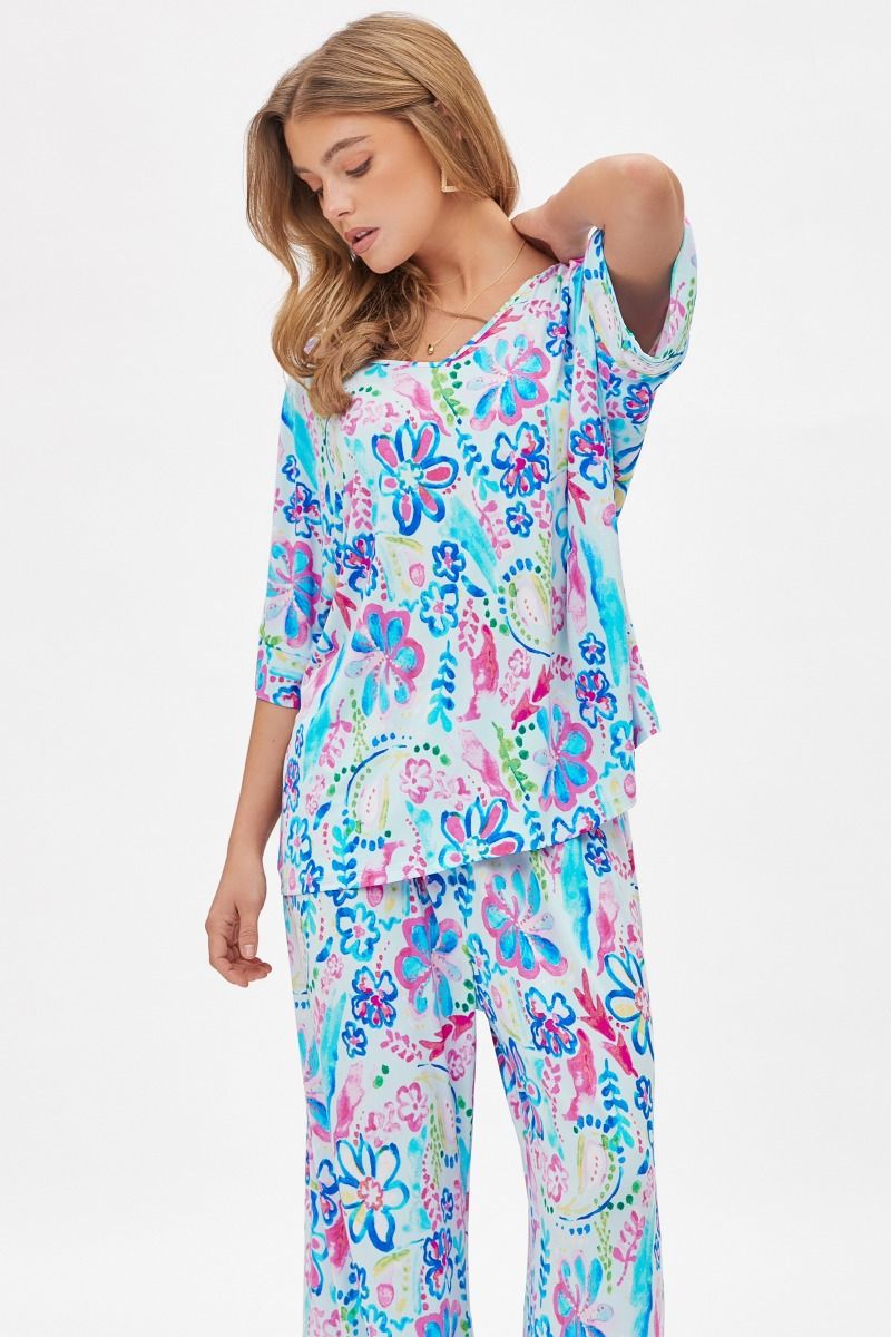 Dear Scarlett Cabana Set in Aqua Outfit Sets