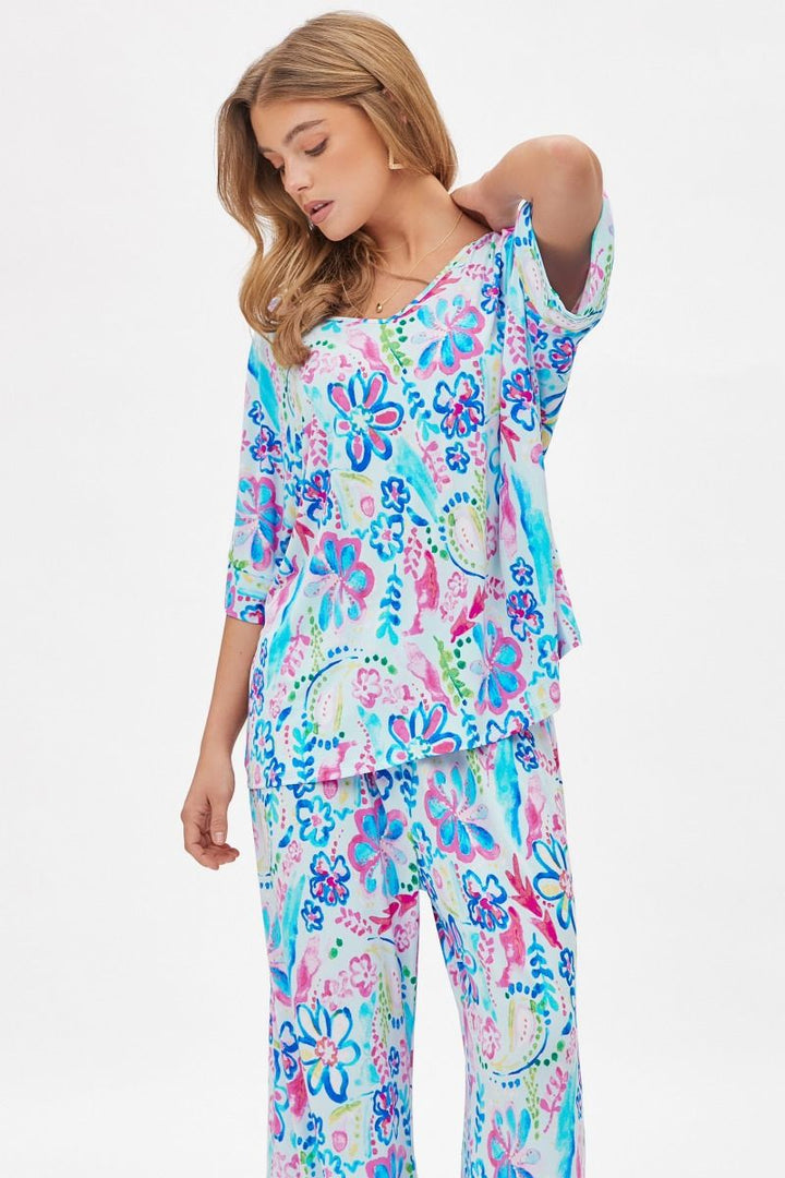 Dear Scarlett Cabana Set in Aqua Outfit Sets