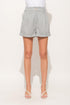 Striped High Waist Rolled Shorts NAVY Shorts