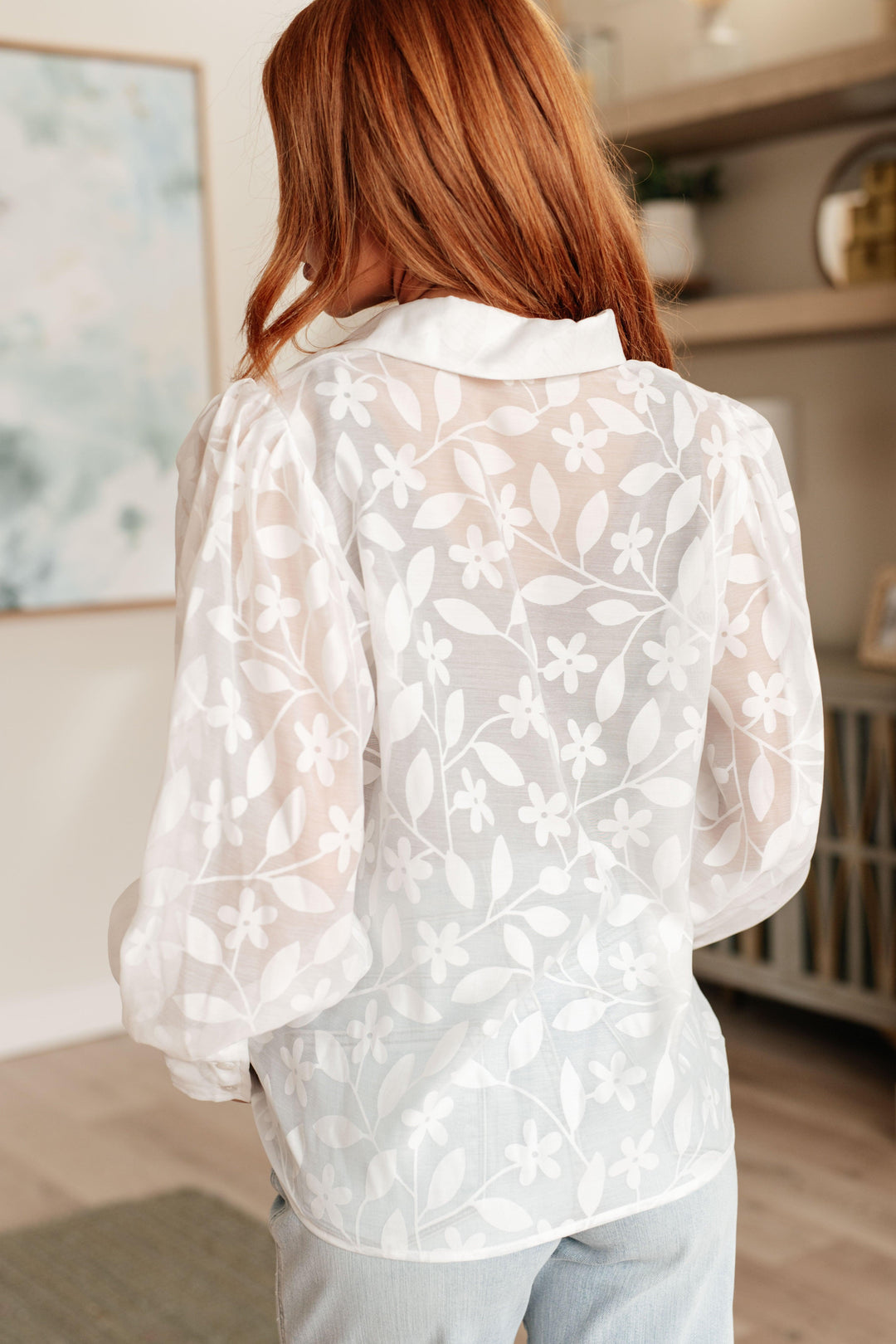 Sweet Serotonin Lace Button Up Tops