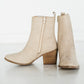 Taris Ankle Boot in Cream Shoes