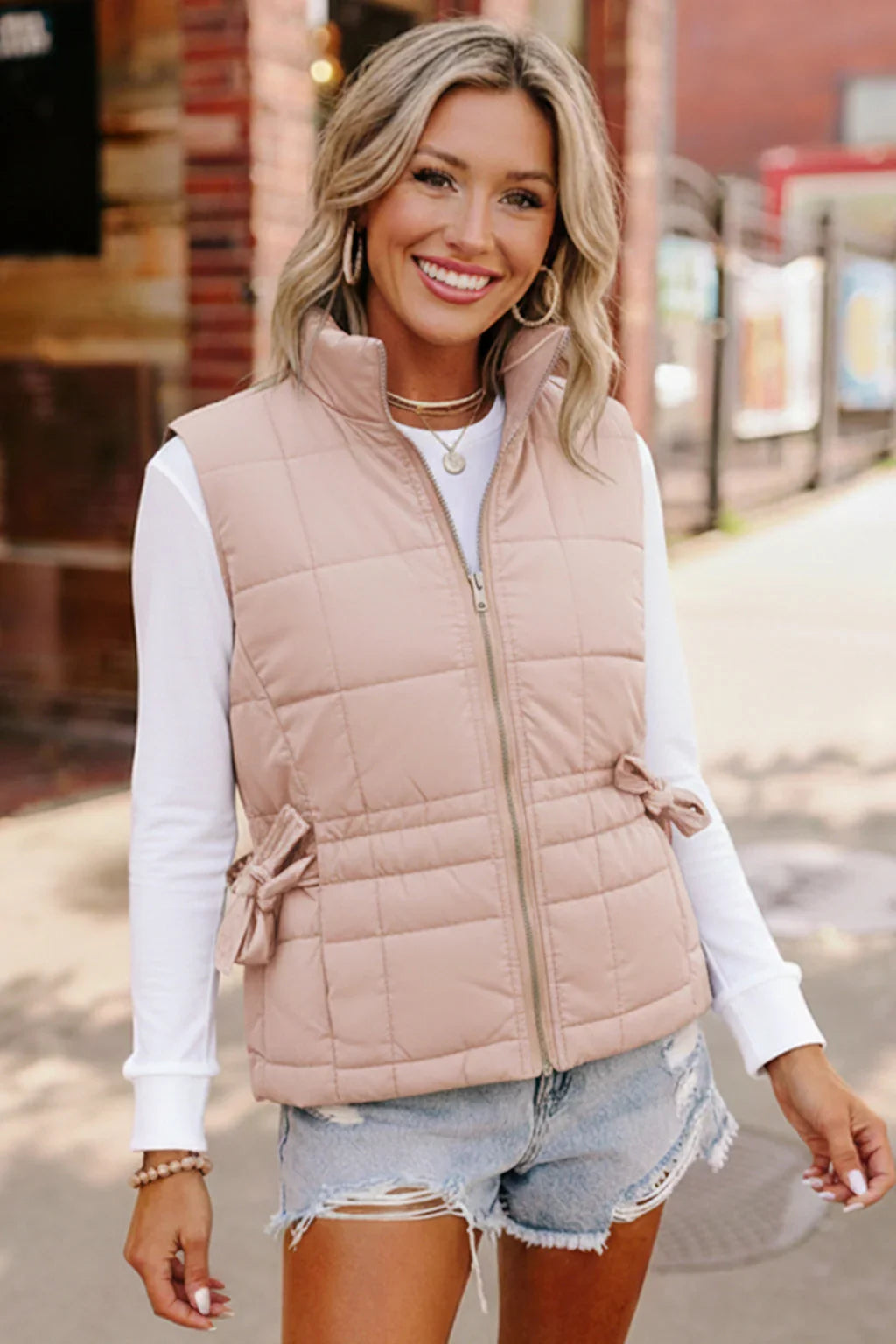 By the Campfire Cozy Tan Vest | Daverri Fashions