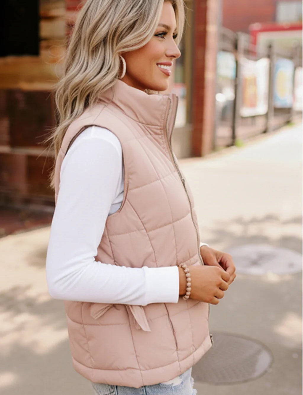 By the Campfire Cozy Tan Vest | Daverri Fashions