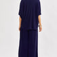 Poncho Tunic Top & Wide Leg Pants Outfit Set Outfit Sets