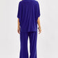 Poncho Tunic Top & Wide Leg Pants Outfit Set Outfit Sets