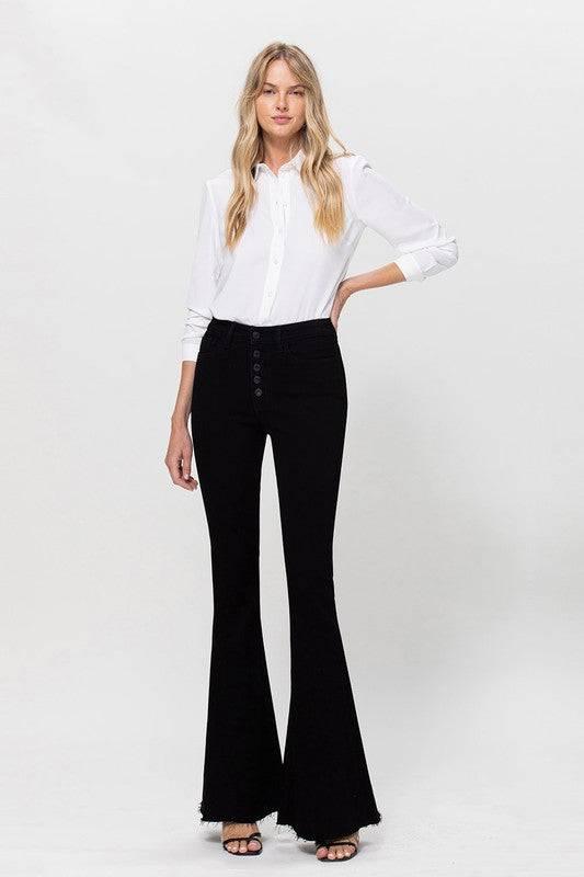 High Rise Stretch Super Flare Jeans Jeans