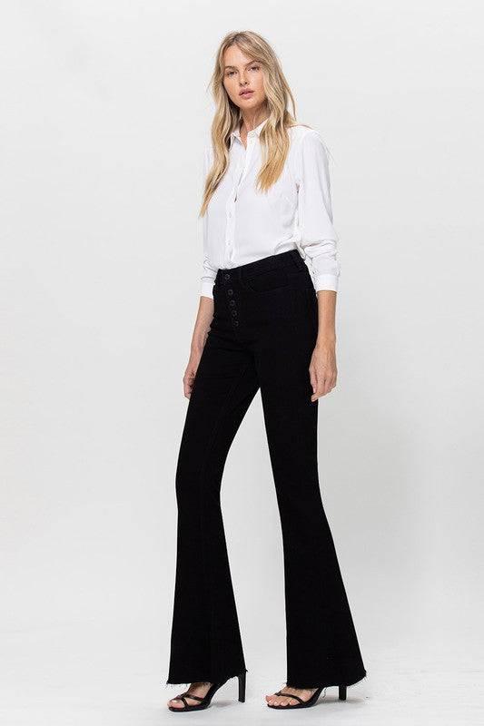 High Rise Stretch Super Flare Jeans Jeans