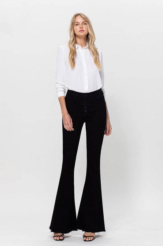 High Rise Stretch Super Flare Jeans Jeans