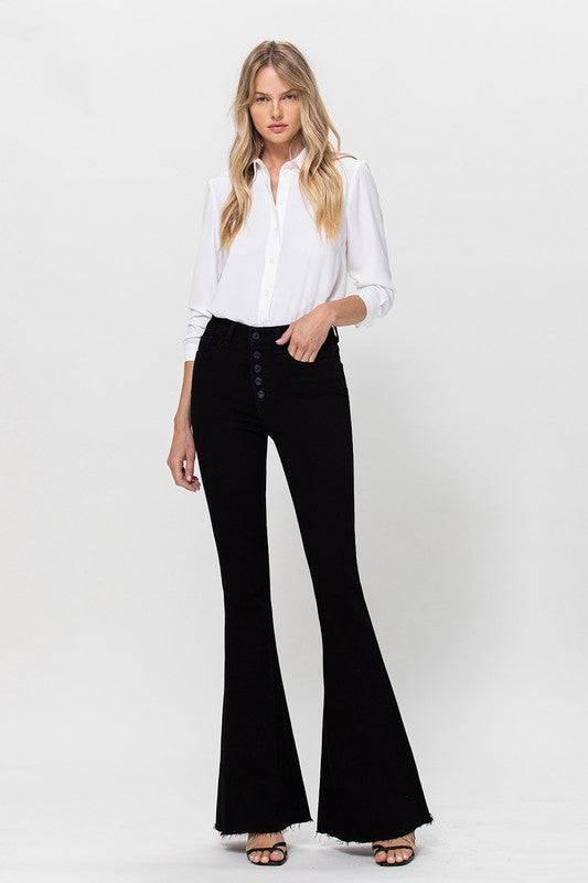 High Rise Stretch Super Flare Jeans Jeans