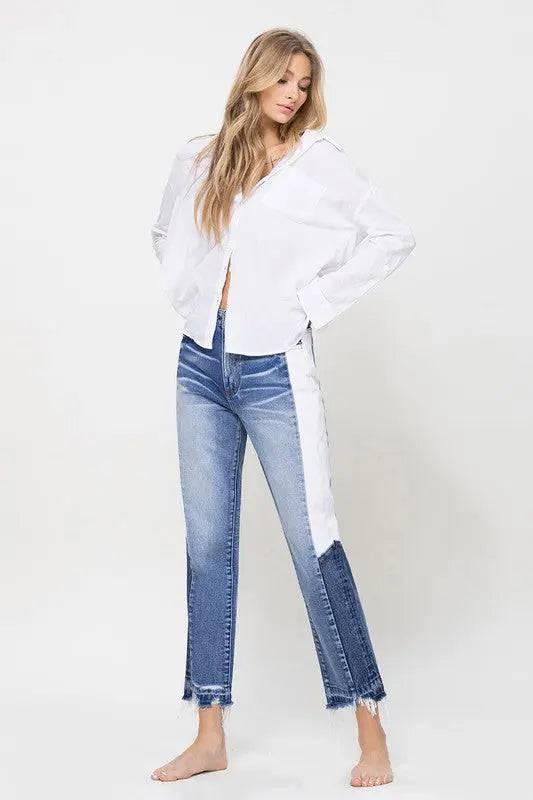 Super high rise crop jeans Jeans