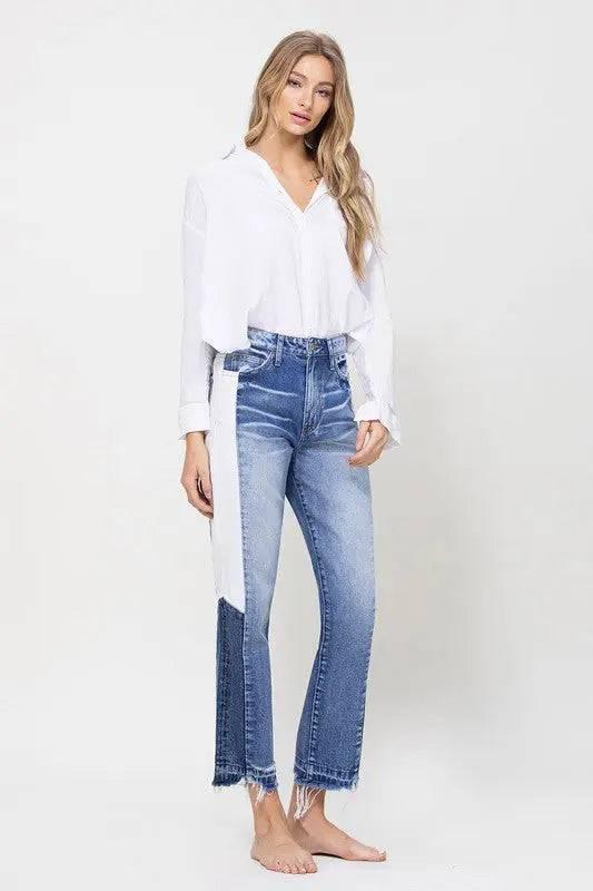 Super high rise crop jeans Jeans