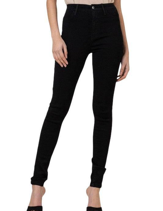 Classic High Waisted Black Skinny Jeans Black 11 Jeans