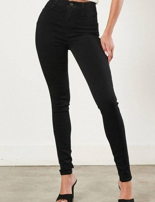 High Waisted Black Skinny Jeans Jeans