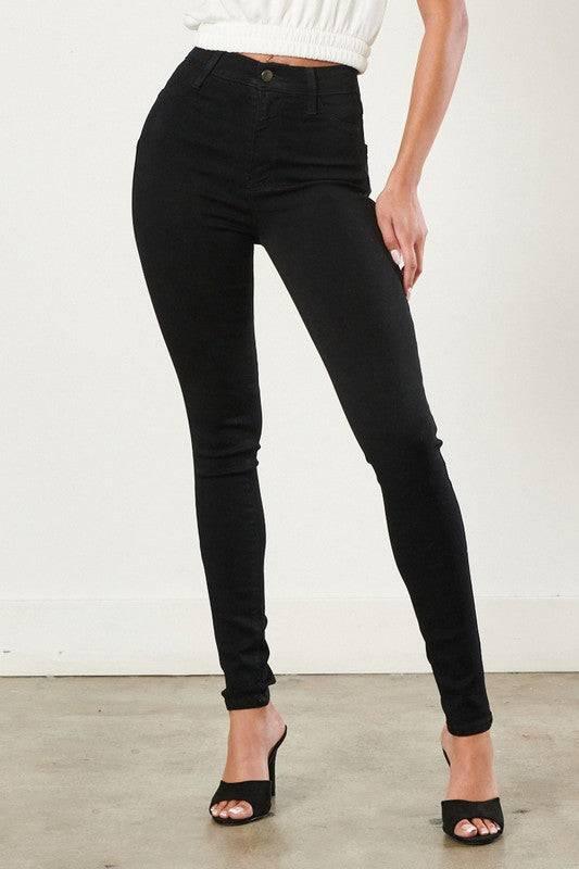 High Waisted Black Skinny Jeans Jeans