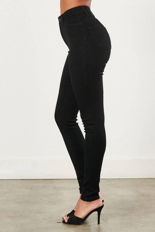 High Waisted Black Skinny Jeans Jeans