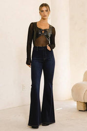 High waisted flare jeans Jeans