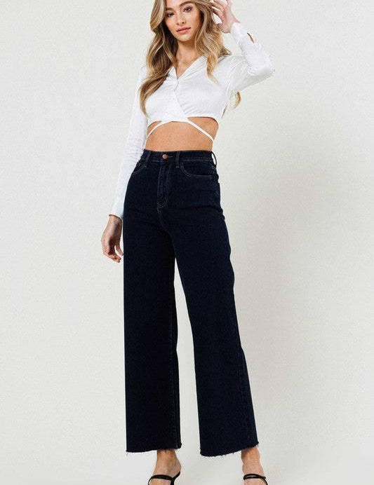 High waisted wide leg jeans Indigo Jeans