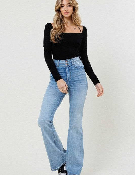 High Waisted Flare Jeans Jeans