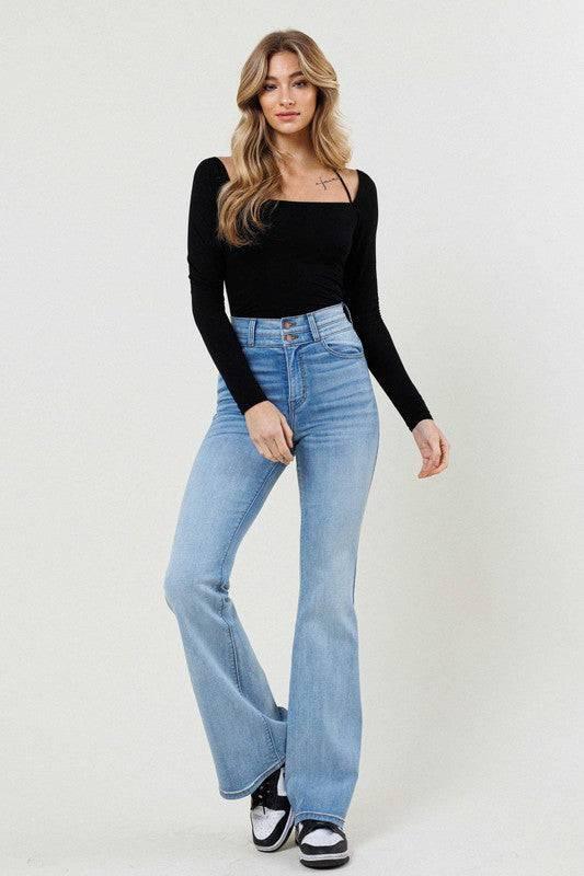 High Waisted Flare Jeans Jeans