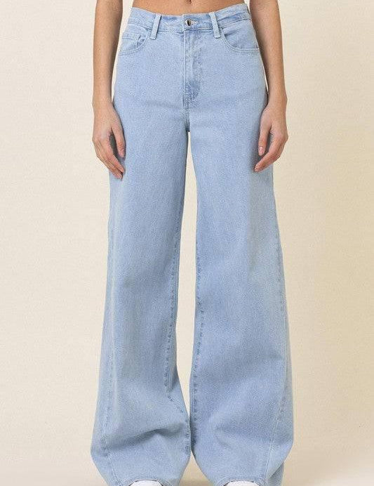 Low rider wide leg jeans Jeans