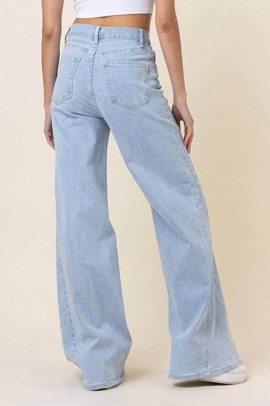 Low rider wide leg jeans Jeans