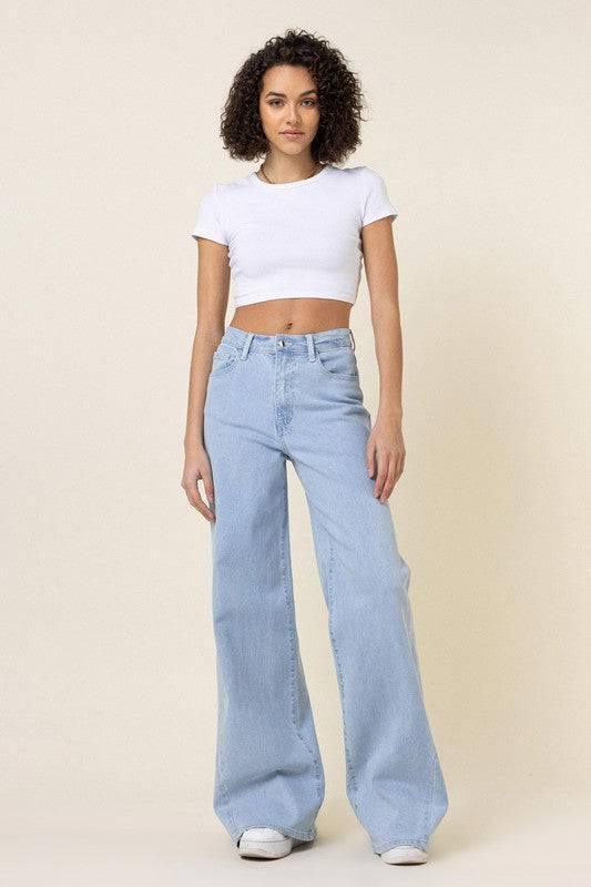 Low rider wide leg jeans Jeans