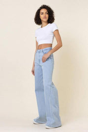 Low rider wide leg jeans Jeans