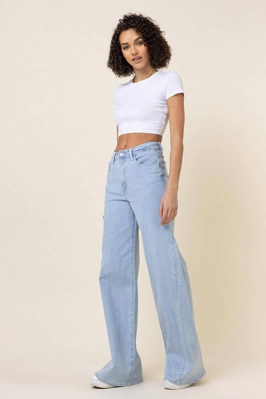 Low rider wide leg jeans Jeans