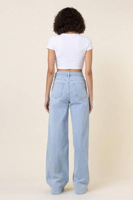 Low rider wide leg jeans Jeans