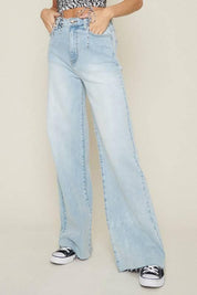 High waisted wide leg jeans Bottoms