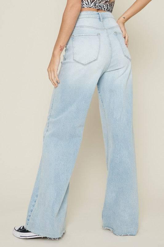 High waisted wide leg jeans Bottoms