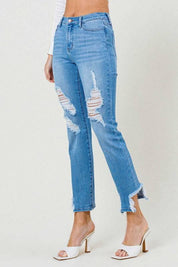 Mid rise straight leg jeans Jeans