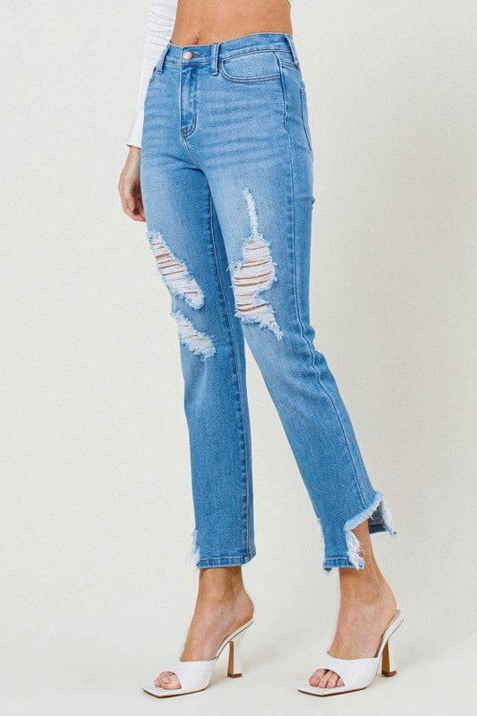 Mid rise straight leg jeans Jeans