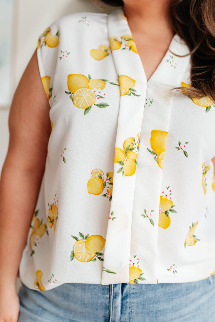 When Life Gives You Lemons Sleeveless Blouse Shirts & Tops