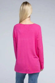 Viscose front pockets sweater