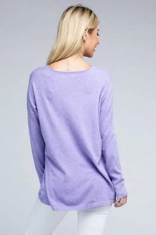 Viscose front pockets sweater