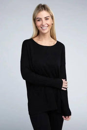 Viscose front pockets sweater